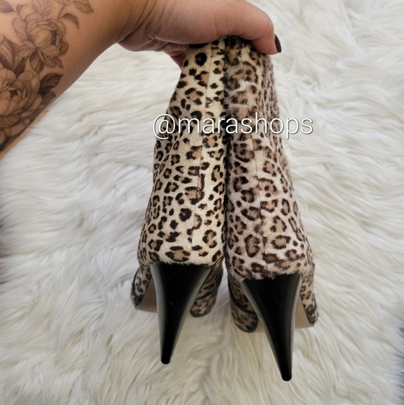 STUART WEITZMAN Atomic West leopard-print calf hair ankle boots - Picture 4 of 9